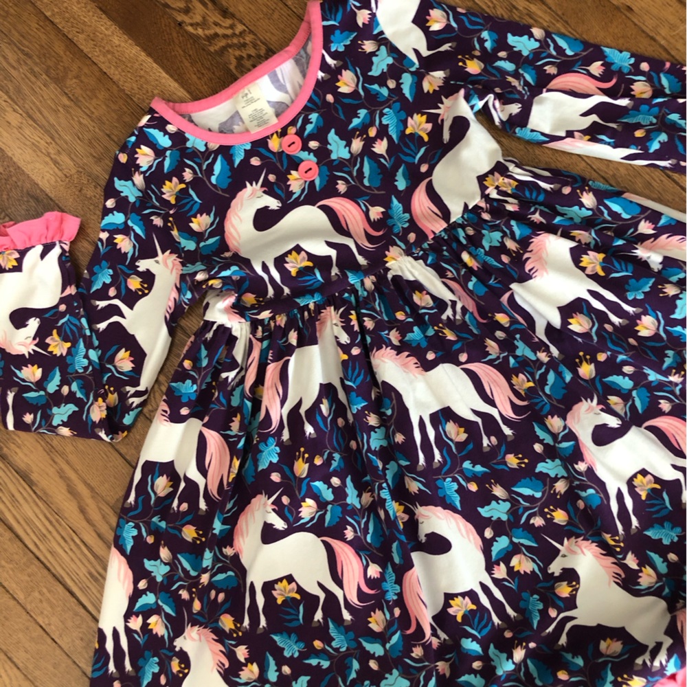 Eleanor Rose girls unicorn dress size 8 - Picture 2 of 6